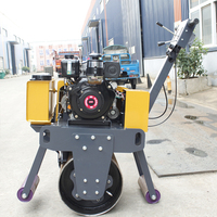 Rouleau compresseur vibrant à double tambour de 1 à 3 tonnes pour asphalte, mini-compacteur routier, rouleau compresseur autoporté pour asphalte