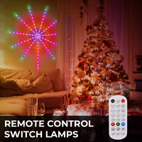 Bande lumineuse à LED pour feux d'artifice RGB 12V Reconnaissance sonore de la musique Rythme Activé Contrôle numérique APP Maison Fête Événement Lumière décorative