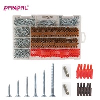 Ensemble de vis et d'ancres de 526 pièces avec boîte, 5 mm, 6 mm, 7 mm, 10 mm, personnalisable