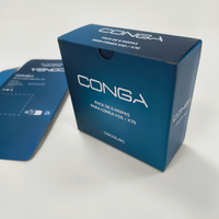 Boîte cadeau pliable en carton ondulé écologique avec impression couleur UV, logo personnalisé, dorure à chaud, emballage recyclable pour kit cosmétique