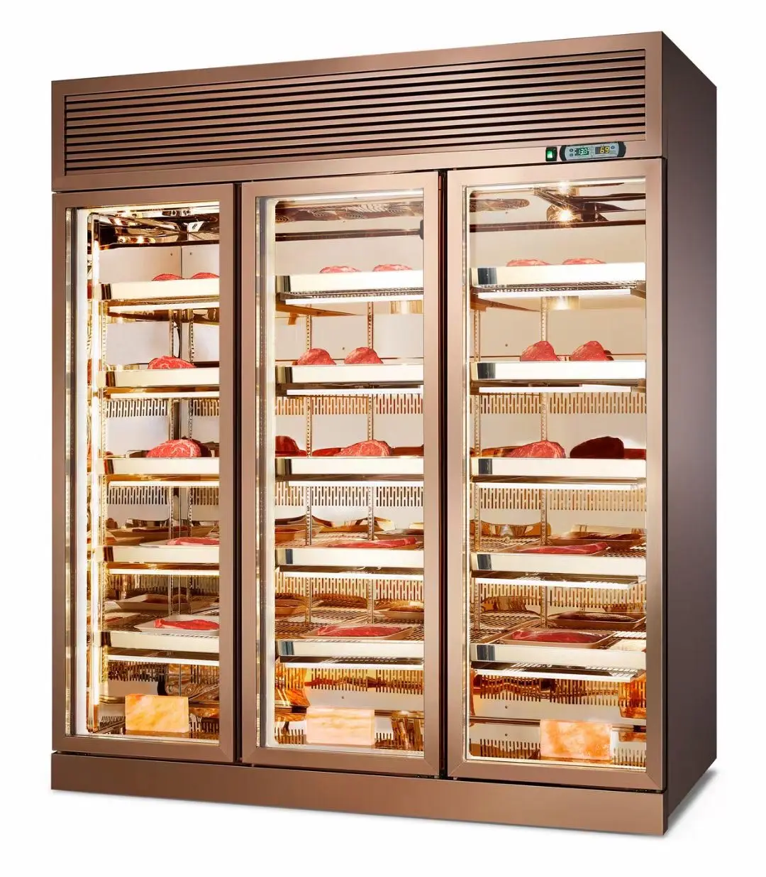Роскошный дисплей холодильник стейк сухой Агер Ресторан коммерческий морозильник