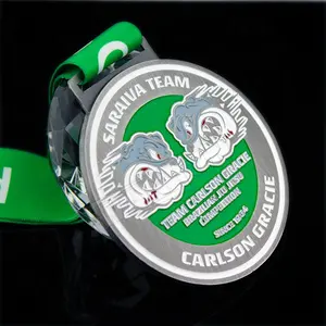 Custom Award Blank Letter Logo Dog Tag Medal Enamel