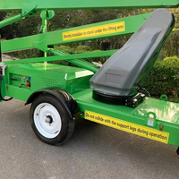 Nacelle élévatrice télescopique portable Yunjin 10m-18m, tractable par remorque, à moteur diesel, avec commande au sol