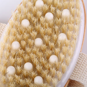 Atacado Natural De Madeira Body Boar Cerdas Massagem Pele Seca Chuveiro Banho Escovas Body Dry <span class=keywords><strong>Brush</strong></span> - Product Image 3