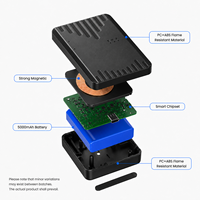 Rastreador GPS 4G LTE GLONASS con Cobertura Mundial, Resistente al Agua, Magnético, Localizador de Vehículos y Activos, SOS, Geo Cercas, Compatible con PC