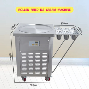 เครื่องทำไอศกรีมทอดแบบลูกกลิ้งผัดไทยเครื่องทำไอศกรีมทอด - Product Image 4