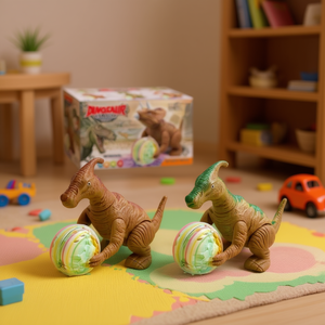 Mi Casita Electric Dragon Toy With Light And Music For Kids Age 5 To 7 Years Plastic Mix Green Brown Color R9027-662 - Product Image 2