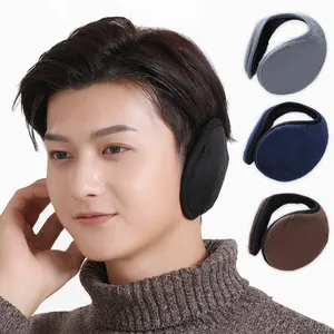 High Quality Knitted Skincare Acrylic Ear Warmer Fur Fleece Unisex Winter Earmuff