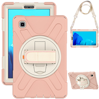 Étui de protection intégral pour tablette Pink Protect Kickstand 360 pour Samsung Tab A7 Lite 8,7 pouces T220
