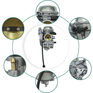 Carburador para ATV 15003-1534 para <span class=keywords><strong>Kawasaki</strong></span> Prairie <span class=keywords><strong>Brute</strong></span> <span class=keywords><strong>Force</strong></span> <span class=keywords><strong>300</strong></span> - Repuesto para KVF300A KVF300B - Product Image 4