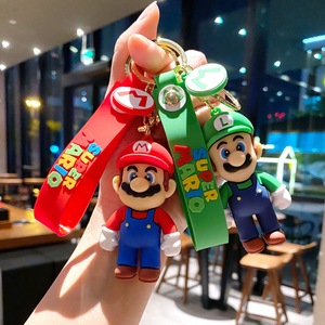 Venta caliente figura de Anime Llaveros <span class=keywords><strong>Super</strong></span> Mary <span class=keywords><strong>Mario</strong></span> <span class=keywords><strong>Bro</strong></span> muñecas llavero accesorios lindo llavero de goma de silicona llavero - Product Image 6