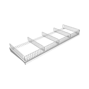 Étagère de supermarché robuste à simple face en acier, séparateur de rayonnage métallique 40x30x90cm à prix réduit - Product Image 1