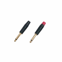Adaptateur audio Diwei Silver 6,5 mm mâle vers XLR 3 broches mâle avec cuivre pur et placage or pour connecteur de microphone mono
