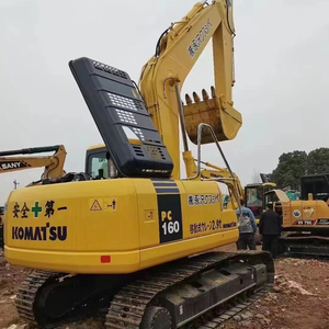 Advanced And Durable Large Hydraulic Komatsu PC160-7 Used Excavator for Various Mining And <b>Construction</b> Applications - Product Image 1