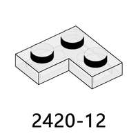 Briques de construction MOOXI Modèle 2420 Plastique 100g/sac Plaques 2x2 Briques d'angle Compatibles avec les grandes marques