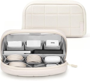 Organizador de Cables Electrónicos, Estuche para Cables, Cargadores, Baterías Externas, USB, <span class=keywords><strong>AirPods</strong></span>, Bolsa de Almacenamiento para Dispositivos Digitales - Product Image 1
