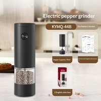 Moulin à poivre électrique USB transfrontalier avec boîtier ABS, ensemble de bouteilles d'assaisonnement pour la cuisine domestique, pour sel de mer et poivre noir