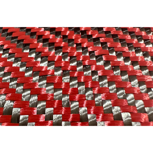 3k đỏ aryl màu nhà máy sợi carbon tùy chỉnh dệt hình lục giác mô hình sợi carbon cuộn vải - Product Image 1