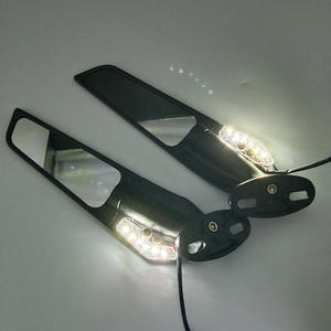 Espejo retrovisor iluminado de ala fija para motocicletas. Accesorios de modificación de presa de aire para coches. Roadster Universal Flatline. - Product Image 5