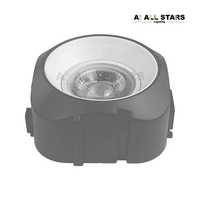 Boîtiers de luminaires OEM ODM en tissu tendu, accessoires pour plafonds tendus en film PVC, boîtiers de lampes en plastique ABS pour downlights GU10 GX53