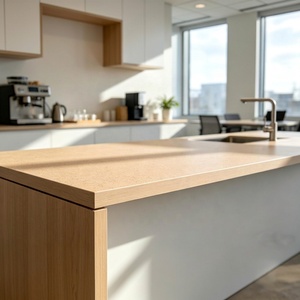 <span class=keywords><strong>Piano</strong></span> di <span class=keywords><strong>Lavoro</strong></span> per <span class=keywords><strong>Cucina</strong></span> <span class=keywords><strong>in</strong></span> Pannello Truciolare Laminato HPL Ignifugo con Effetto <span class=keywords><strong>Legno</strong></span> e Bordo Dritto per Progetti Personalizzati all'Ingrosso - Product Image 3