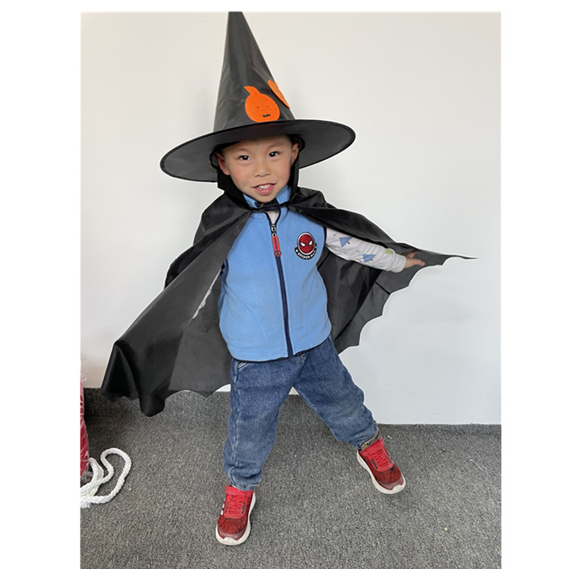 Kids halloween witch hat pumpkin hat
