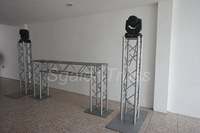 Support de scène en aluminium pour éclairage de DJ avec tour de plaque de base pour kiosque d'exposition