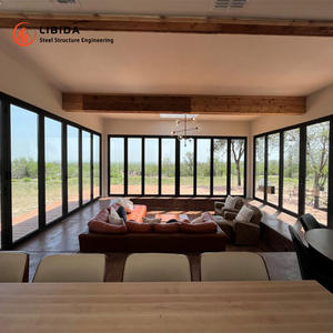 Puertas plegables de aluminio Bi Fold de acordeón de vidrio Low-E para Veranda - Product Image 1