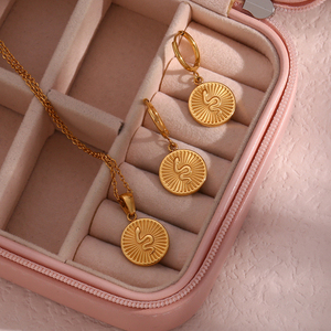 2023 Trendy Women 18K Gold Plated Stainless Steel <strong>Medallion</strong> Sunburst Snake Coin Pendant <strong>Necklace</strong> Waterproof Jewelry - Product Image 4