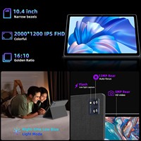 Tablette Android 15 professionnelle 10,4 pouces SIM 5G Wi-Fi, Octa Core MTK T616, 12 Go + 256 Go, charge rapide, 7000 mAh – Offre promotionnelle