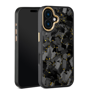 Étui de téléphone en fibre de carbone véritable forgée + TPU + cadre métallique pour <span class=keywords><strong>iPhone</strong></span> 16/16 Pro Max/16 Plus/16 Étui en carbone/15 PRO Étui de protection - Product Image 3