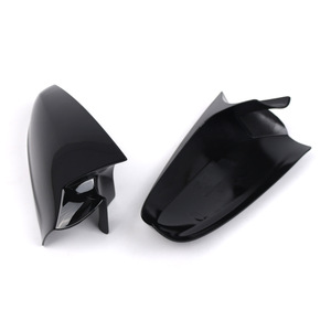Opel Astra H Rearview Mirror Housing Glossy Black <b>ABS</b> Full Set 6428200 Adhesive On Type - Product Image 3