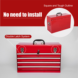 Portable Metal Red Blue Workshop <b>Tool</b> <b>Box</b> Waterproof Storage Equipment with Drawer Customizable OEM/ODM Iron Workshop <b>Tool</b> <b>Box</b> - Product Image 3