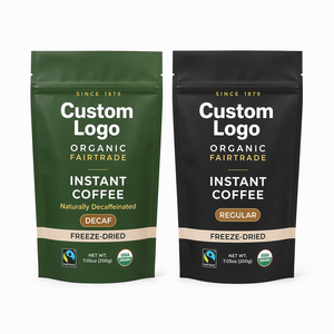 Bolsa de Café Mate Personalizada al por Mayor, Biodegradable y Ecológica, Tipo Stand-Up, de Mylar, para Granos de Café, Bajo MOQ - Product Image 1