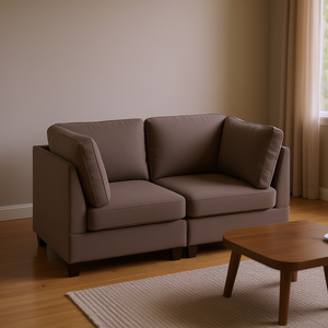 Juego de sala de estar de café negro modular de 2 piezas - Product Image 2