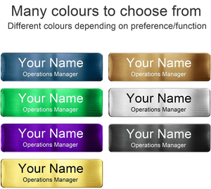 Bán Buôn Số Lượng Lớn Kim Loại Tên Huy Hiệu Laser In Ấn Chính Phủ Tên Tag Từ Tùy Chỉnh Ve Áo <span class=keywords><strong>Pin</strong></span> Dài Kim Huy Hiệu Cho Quần Áo - Product Image 2