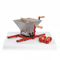 Machine à écraser manuelle multi-fruits pour pommes, poires, fruits durs, broyeur en acier inoxydable, équipement de fabrication de cidre et de vin à domicile