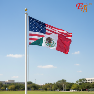 Bandiera personalizzata 3 x5ft America messico in raso/Nylon/poliestere/seta stampa digitale 144 pz/CS gagliardetto bandiera mondiale per esposizione - Product Image 3
