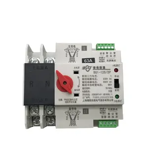 Ats 2p 3p 4p ats 63a 100a 125a, gerador monofásico ats controlador de transferência automática ca 220v lista de preços à venda