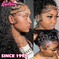 Perruques en cheveux humains Remy d'Indonésie, ajustement parfait, dentelle HD pré-coupée, nouées à la main, sangle invisible, cordon de serrage, rougeâtre, fermeture 360