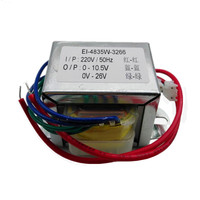 Transformador de Potencia de CA Monofásico Clase B, Reductor de 220v CA 50hz a 10V 26V CA, EI48