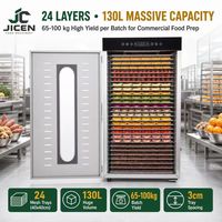 Best verkochte roestvrijstalen commerciële fruitdroogmachine met 20 trays