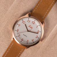 Montre à quartz OEM Virtue Rest-Style pour homme, luxe, sport, élégante, bracelet en cuir et maille, bande de 20 mm, design tendance en alliage de 42 mm