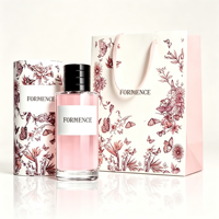 Bouteilles de parfum en verre personnalisables avec vaporisateur 30ml 50ml 100ml, flacons de parfum vides en verre avec vaporisateur, boîte personnalisable