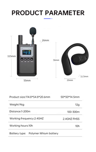 Sistema de Guía Turística Inalámbrico con Transmisión de <span class=keywords><strong>Señal</strong></span> Potente, Alcance de 200m - Product Image 6