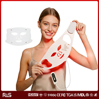 Masque facial et cervical LED infrarouge en silicone 4 couleurs Keroro 2026 – Thérapie par la lumière LED pour la beauté