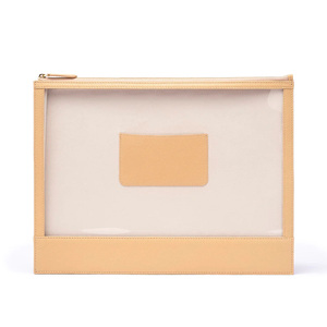 Carpeta de archivos personalizada, portadocumentos de cuero, organizador de archivos, sobre de archivo, funda para tableta con cremallera - Product Image 3