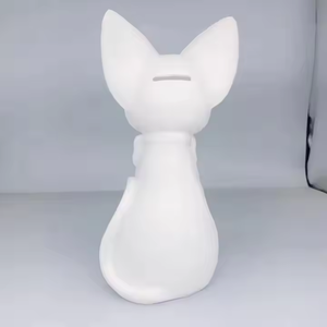 Nouveauté : Jouet en vinyle blanc, modèle de dessin animé mignon, peinture artistique fluide, bricolage, <span class=keywords><strong>Gigi</strong></span> Cat, graffiti, tirelire - Product Image 5