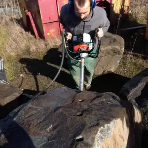 Equipamento portátil de perfuração de rocha do solo com mochila de profundidade de 10-15 m para uma única pessoa, teste ambiental de exploração geológica
