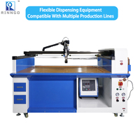 Machine de distribution de colle à rotation automatique avec couvercle de moteur de moyeu